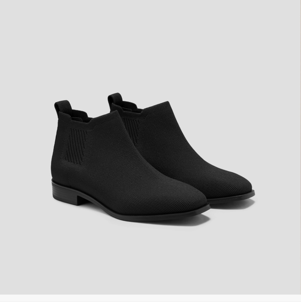 Vivaia Water-Resistant Black Knit Boots - Picture 4 of 6